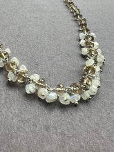 Champagne quartz and Moonstone Sterling silver necklace