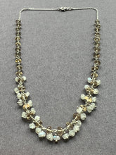 Champagne quartz and Moonstone Sterling silver necklace
