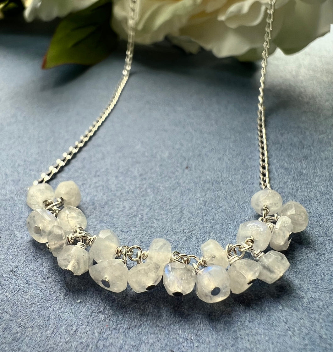 Sterling silver Moonstone Healing Necklace