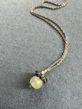 Labradorite and beryl(Emerald family)Sterling silver healing necklace