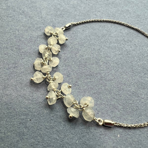 Sterling silver Moonstone adjustable Healing bracelet