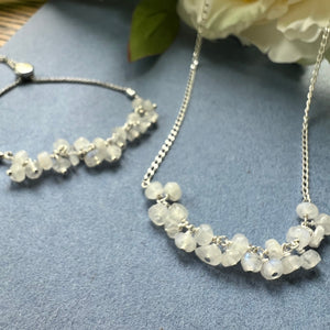 Sterling silver Moonstone Healing Necklace