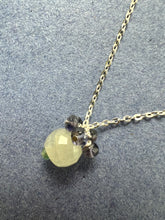Labradorite and beryl(Emerald family)Sterling silver healing necklace