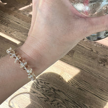 Champagne quartz and Citrine Sterling silver healing bracelet