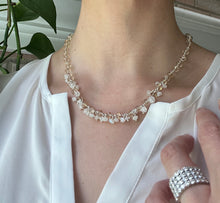 Champagne quartz and Moonstone Sterling silver necklace