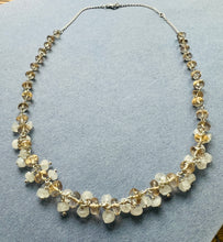 Champagne quartz and Moonstone Sterling silver necklace