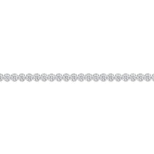18K White Gold Diamond Line Tennis Bracelet