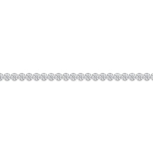 18K White Gold Diamond Line Tennis Bracelet