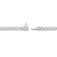 18K White Gold Diamond Line Tennis Bracelet