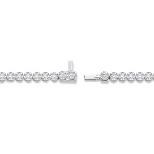 18K White Gold Diamond Line Tennis Bracelet