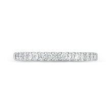 18K White Gold Diamond Wedding Band Ring