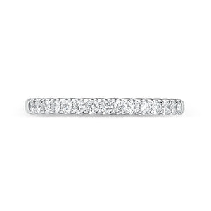 18K White Gold Diamond Wedding Band Ring
