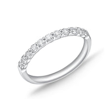 18K White Gold Diamond Wedding Band Ring