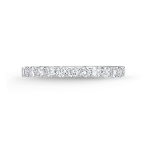 18K White Gold Diamond Wedding Band Ring