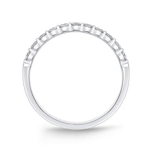 18K White Gold Diamond Wedding Band Ring
