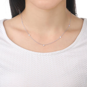 18K Gold Diamonds by the yard Classic Necklace