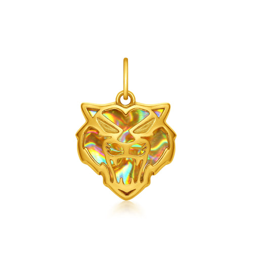 24K Allure Tiger Gallery Pendant with Strap