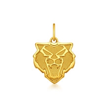 24K Allure Tiger Gallery Pendant with Strap