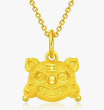 ChowTaiFook Year of Tiger Fortunate Baby Head Cap Charm pendant