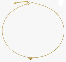 18K Yellow Gold Heart Necklace