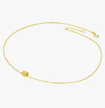 Chowtaifook 18K Yellow Gold Spinner Necklace