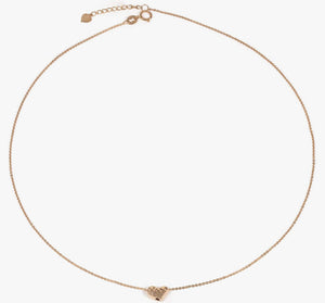 18K Rose Gold Heart Necklace